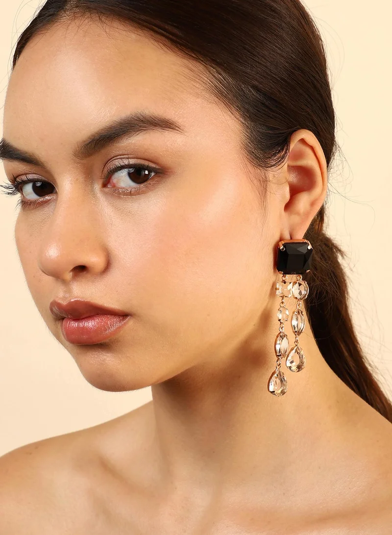 Sohi  Green Stone Contemporary Artificial Drop Earring Jewellery for Women | Best Price UAE
