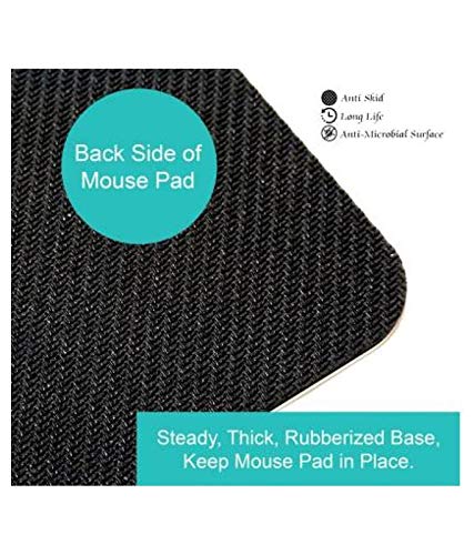 Webelkart Designer Mouse Pad/Rubber Base Mouse Pad for Laptop, PC/Anti Slippery Mouse Pads for Computers, PC, Wireless Mouse for Desktop JC05181 - Image 3