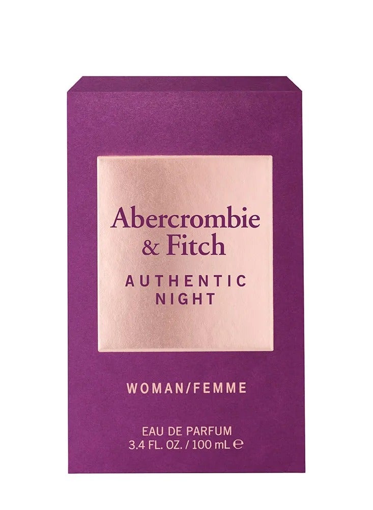Abercrombie & Fitch Authentic Night For Woman 100ml - Image 2
