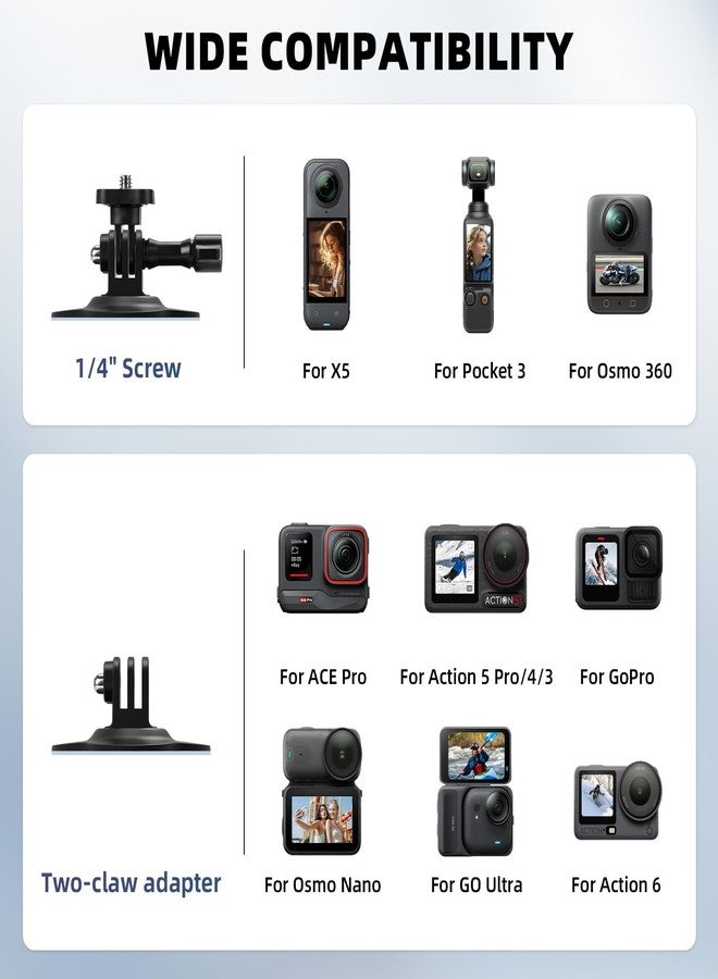 BRDRC Flexible Adhesive Mount for Insta360, 3 Packs Helmet Sticky Mount Kit with Safety Buckle for GoPro, Insta 360 X5 X4 GO 3S Ace Pro 2, for DJI Action 5 Pro 4 3 Accessories - Image 4