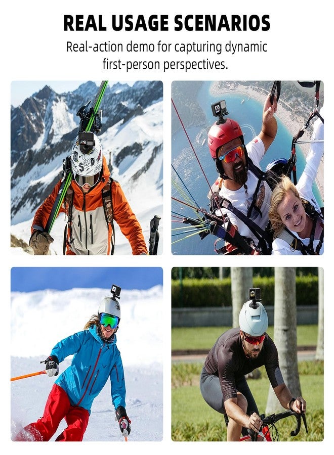 BRDRC Flexible Adhesive Mount for Insta360, 3 Packs Helmet Sticky Mount Kit with Safety Buckle for GoPro, Insta 360 X5 X4 GO 3S Ace Pro 2, for DJI Action 5 Pro 4 3 Accessories - Image 5