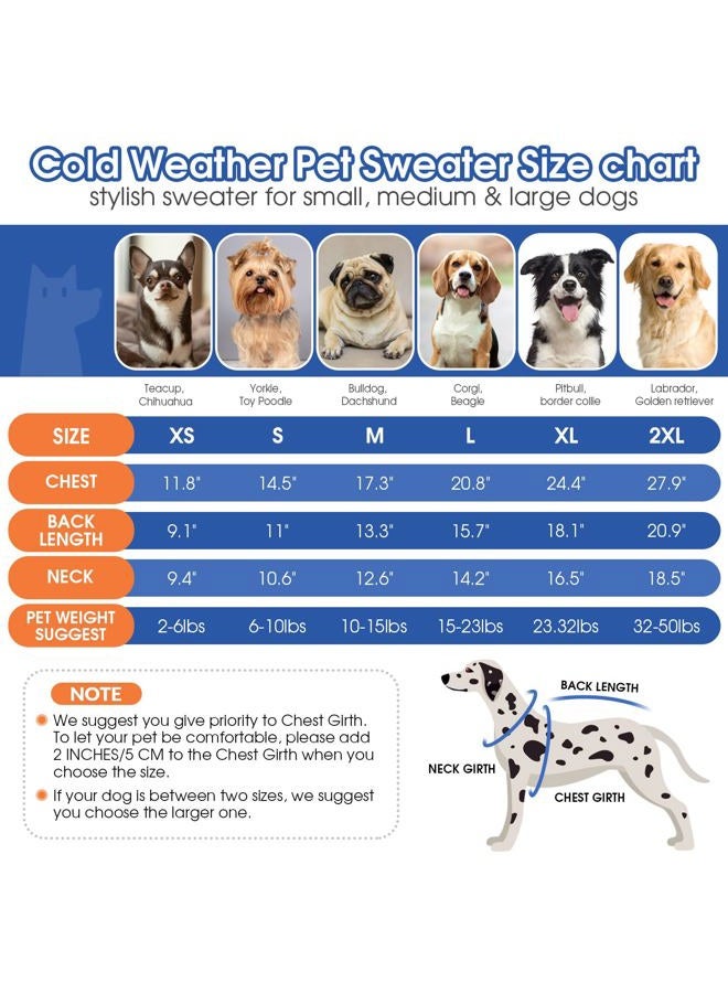 Queenmore XSmall Dog Sweater,Small Sweater for Dog,Soft Knitted Dog Sweater Christmas Clothing,Turtleneck Pullover Puppy Sweaters for Dogs Girls Boys,Cozy Pet Knitwear for Teacup,Chihuahua(Pink,XS) - Image 2