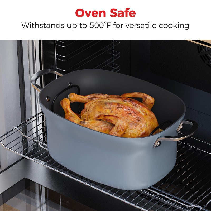 Goldlion Steam and Roast Rack Compatible with Ninja Crockpot Slow Cooker - Stainless Steel Roasting Rack with Silicone-Protected Feet & Handles - Accessories for Ninja Foodi Possiblecooker - Image 4