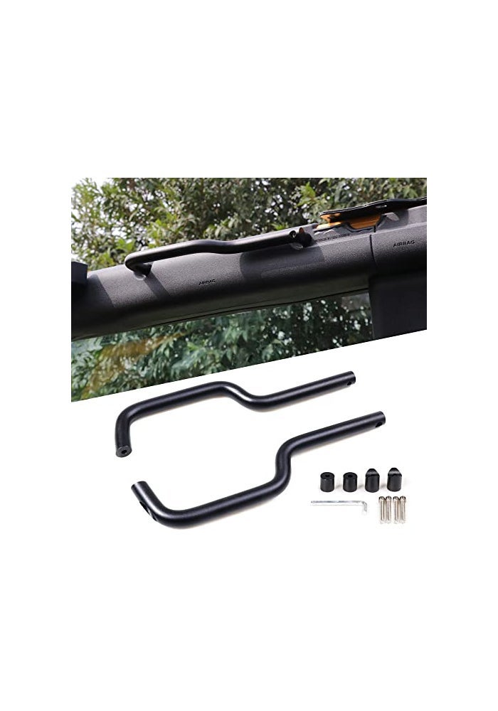 RERPRO Aluminum Grab Handles for 2021 2022 2023 2024 2025 2026 New Ford Bronco 24 Door Front Seat Roll Bar Grip Handle Interior Accessories Black 2 Pack for Only Front Door - Image 1