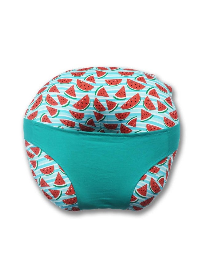 Kradyl Kroft 5In1 Baby Feeding Pillow With 100% Cotton Detachable Cover|With Belt&Baby Hoop|Breastfeeding Pillow|Nursing Pillow (One In A Melon) Multicolor - Image 1