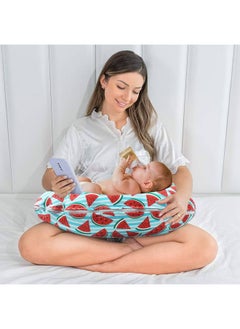 5In1 Baby Feeding Pillow With 100% Cotton Detachable Cover|With Belt&Baby Hoop|Breastfeeding Pillow|Nursing Pillow (One In A Melon) Multicolor - pzsku/Z21EFB342EECEF7EA6A81Z/45/_/1733730788/b66c408a-c130-488a-9565-176b45eeff9b