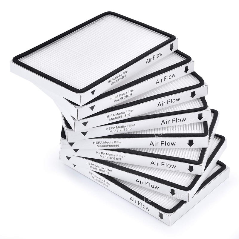 Leadaybetter 8 Pack HEPA Media Filter 86889 mcv199h 40324 for Kenmore EF1 Vacuum Cleaner Replacement Part 86889