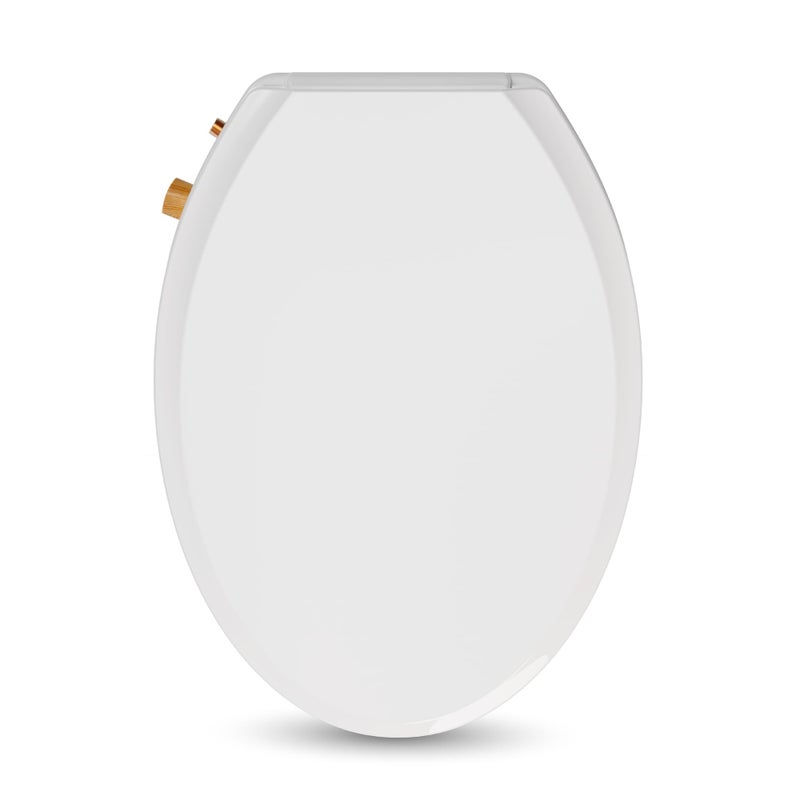 VOVO Nature 7 Non-electric Bidet Toilet Seat, Fits Elongated Toilets, Ambient Water Temperature, Easy Installation - White - Image 1