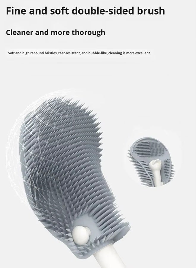 Aissiora Baby bottle cleaning brush set, multi-functional baby bottle brush, comes with drying rack and storage box. - Image 5