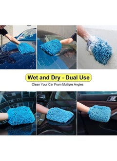 EasyLife 2 Pieces Microfiber Gloves for Car Washing  - Image 4