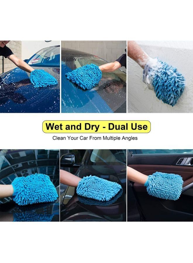 EasyLife 2 Pieces Microfiber Gloves for Car Washing  - Image 4