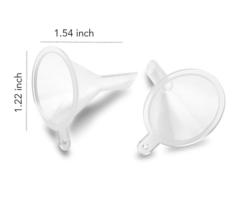 iSnuff Mini Funnel Small Plastic Funnel 5-Pack for Lab Bottles, Sand Art, Perfumes, Spices, Powder, Essential Oils, Recreational Activities Kitchen Food Grade - Image 2
