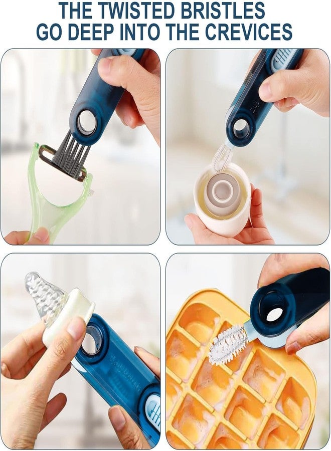 SKYTONE 3 in 1 Cup Lid Gap Cleaning Brush Set, Multifunctional Insulation Bottle Cleaning Tools, Mutipurpose Tiny Silicone Cup Holder Cleaner, Home Kitchen Cleaning Tools (2) - Image 4