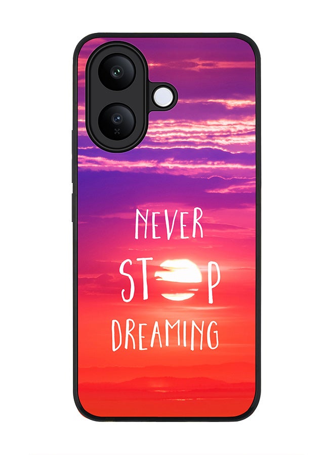 For vivo V60 Lite 5G / V60 Lite 4G Case,Slim fit Camera Protection, Shockproof Thin Phone cover  - Never stop dreaming