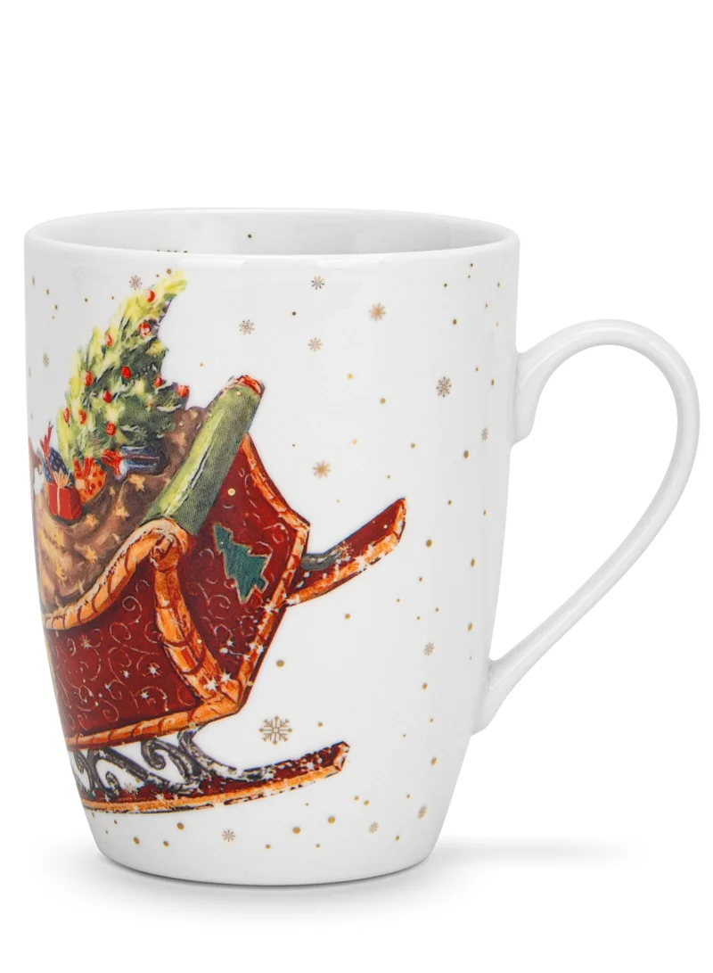 فيسمان 2-Piece Mug 360ml Christmas New Bone China, Christmas Holiday Season Collection Dinnerware