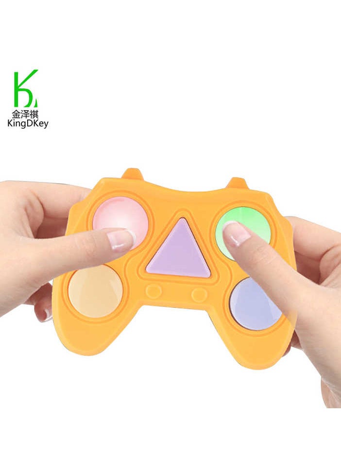 Generic - Game Console, Handheld Electronic Memory Game with Lights and Sounds Classic Electronic Memory Game for Kids Hand-Brain Coordination Training - Image 1