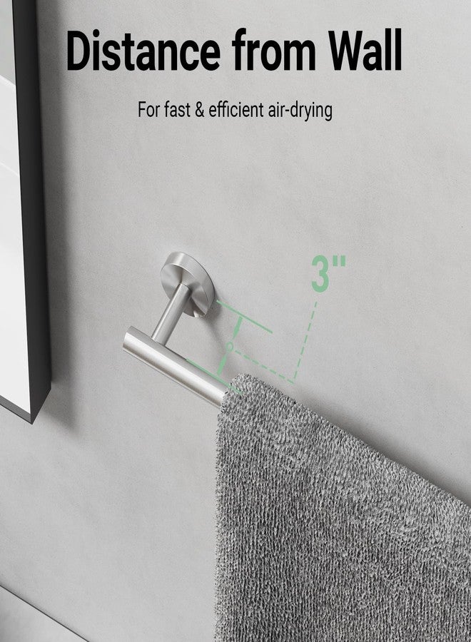 IOQ Brushed Nickel Towel Bar, 30 Inch Towel Rack for Bathroom Wall-Mounted, SUS304 Stainless Steel, Total Length 32 Inch - Image 5