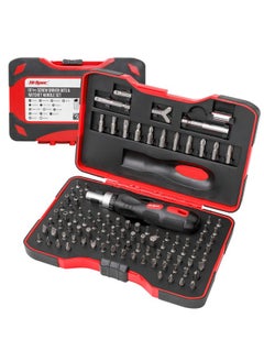 Hi-Spec Hi-Spec 101pc Multi Bits Screwdriver & Ratcheting Handle Tool Set Kit. Complete 1/4” Hex Screwdriving with Tamper Proof Security Driver Bits  - Image 1