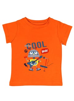Cool Robot Orange T-shirt
