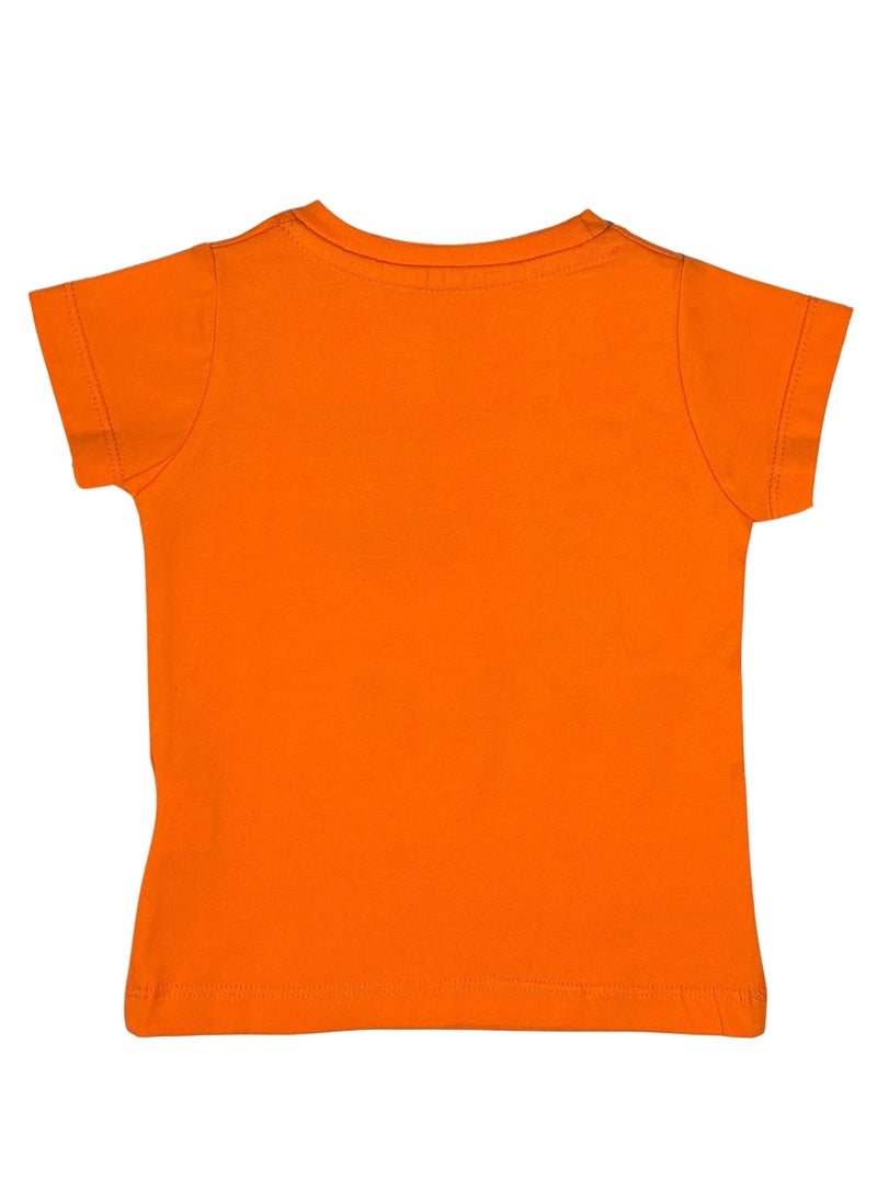 Baby Co. - Cool Robot Orange T-shirt - Image 1
