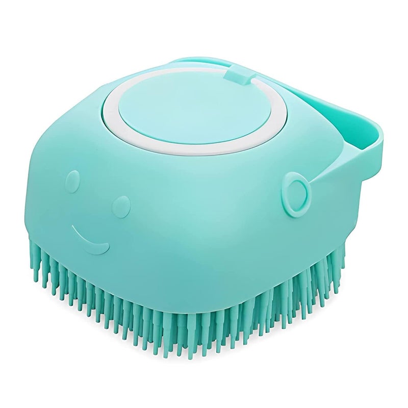 Zephorus Dog Cat Bath Brush Body Scrubber Shampoo Dispenser Remover For Shower Bathing And Soft Silicone Brushes For Pet Puppy Dogs Cat Rabbit Shampoo Dispenser (MultiColor) - Image 1