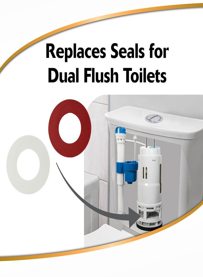 Korky 444BP Valve Seal D - Fits Specific Dual Flush Toilets - Long Lasting Rubber - Made in USA, Red - Image 5