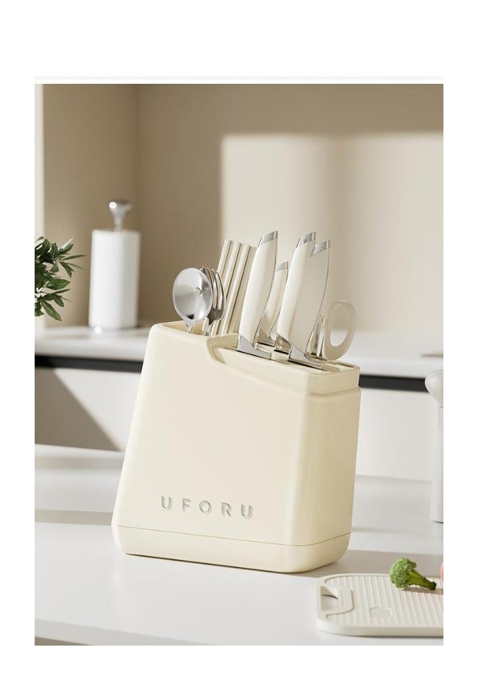 Generic Multifunctional kitchen storage goodies knife rack shelf knife household countertop chopper chopsticks tube all-in-one type  - Image 3