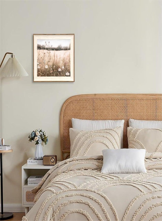 ASTRDECOR Framed Nature Wall Art Prints, Vintage Wildflower Field Landscape Canvas Wall Art Bedroom, Autumn Oil Painting Botanical Wall Art, Plant Pictures Farmhouse Wall Decor Living Room -10''x12'' - Image 5