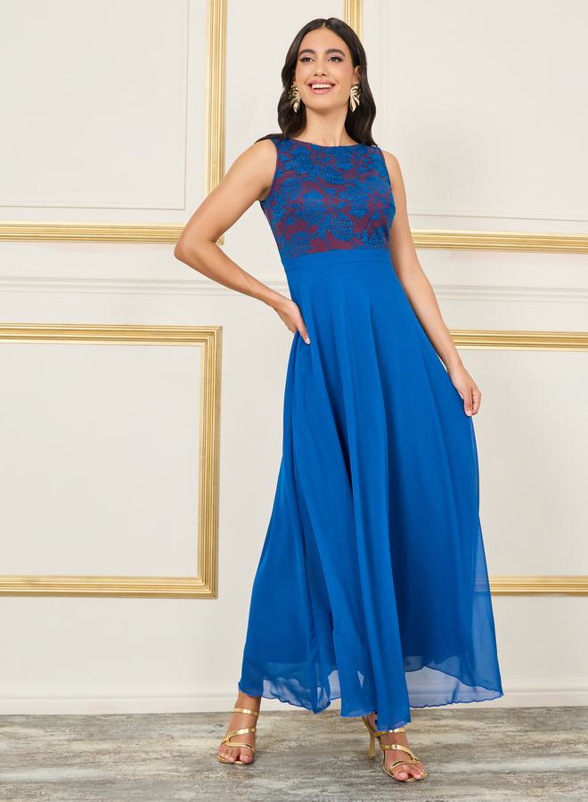 Styli Lace Bodice Maxi Dress  - Image 1