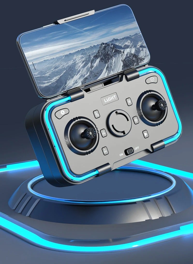 DubaiGallery طائرة بدون طيار مع كاميرا FPV مزدوجة بدقة 1080 بكسل - وضعية تثبيت الارتفاع بدون رأس، تعديل سرعة البدء بمفتاح واحد، طائرة بدون طيار قابلة للطي لتجنب عوائق التصوير الجوي عالية الدقة - Image 3