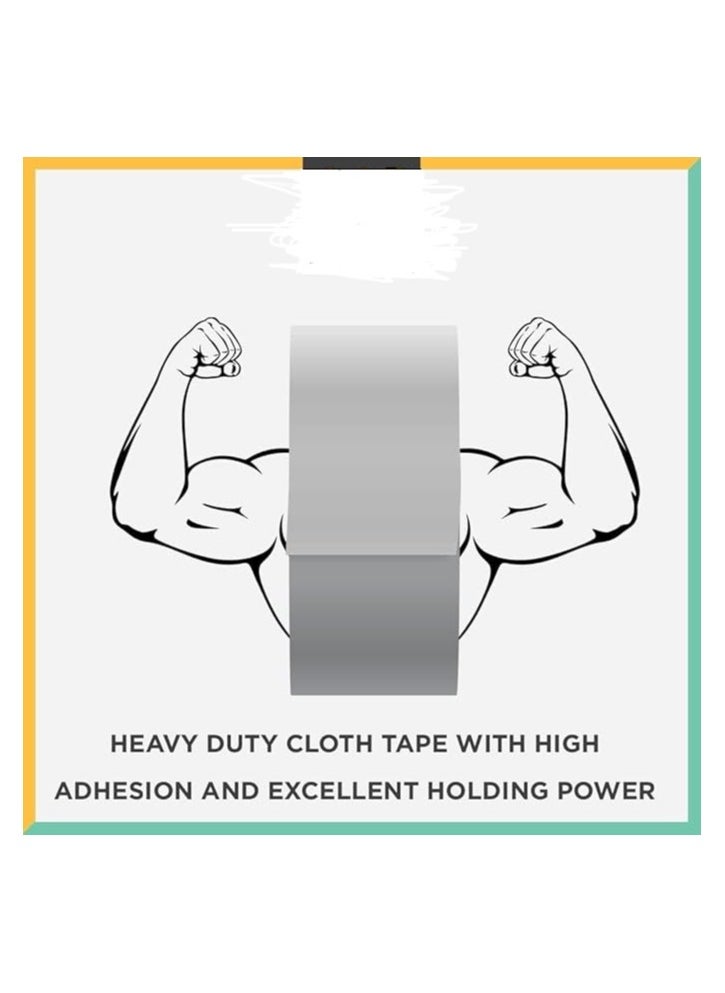 Duravel - Duravel 10 Roll Duct Tape | 2 inches x 30 yards Strong Adhesive Grey Tape for Packing, Kitchen Home, Office, Indoor & Outdoor Use - Image 1