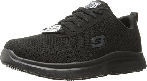 SKECHERS حذاء عمل سكيشرز للرجال فليكس أدفانتج بندون، أسود، 13 - Image 3