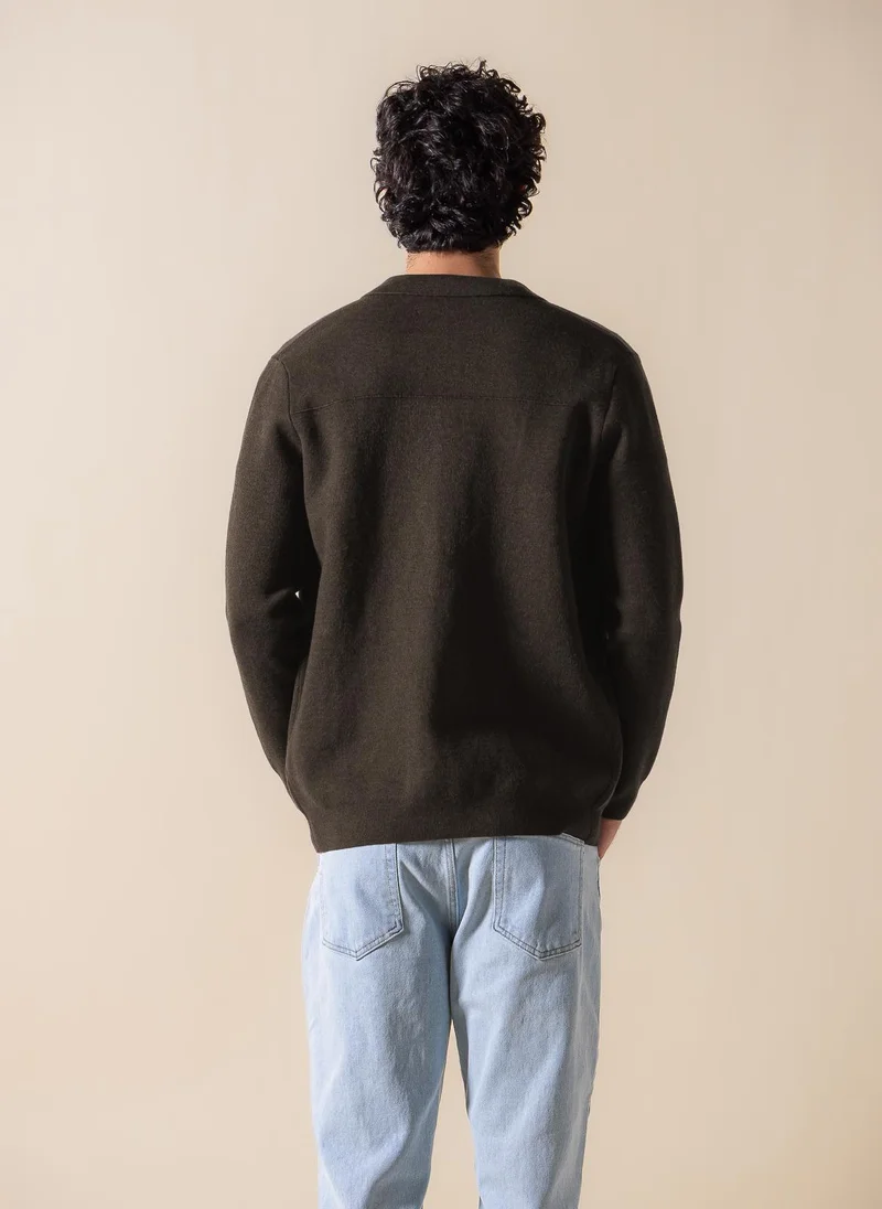 SHAPES FINE KNIT ZIP-UP JACKET