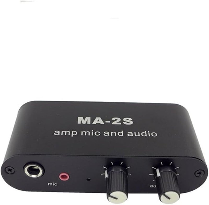 MA2S مضخم صوت محمول للميكروفون الديناميكي والمكثف مع 3 قنوات إخراج وصوت واضح - Image 4