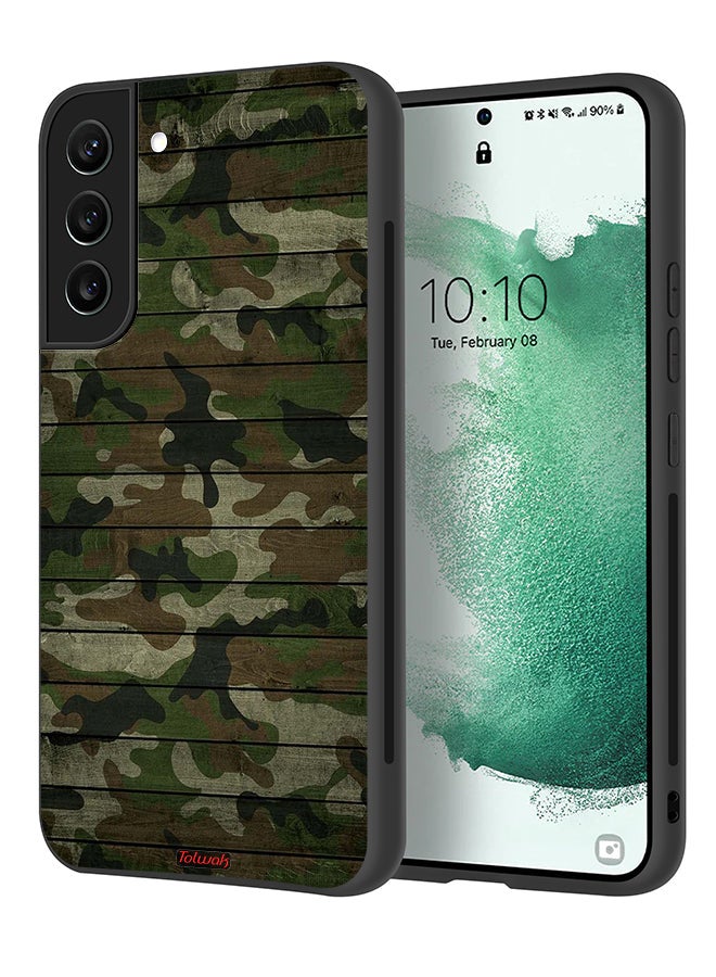 Tolwak Samsung Galaxy S21 FE 5G Protective Case Cover Camouflage Wooden Pattern - Image 1