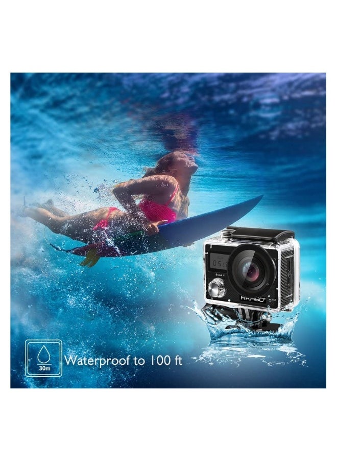 4K Action Camera, 16MP WiFi Waterproof Camera,EIS Touch Screen, PC Webcam, 170 Deg Wide Angle 30M Underwater Camcorder with a 64GB U3 Card, Remote Control and Accessories - pzsku/Z21F0B3CFE31605FC8345Z/45/_/1734401496/1d902fff-2405-4d07-85a6-335f58f89c9e