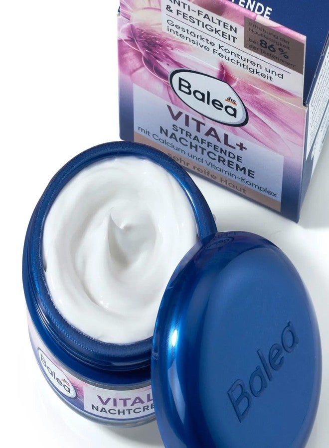 dm balea Balea Vital+ Intensive Night Cream for Very Mature Skin (55+ to 70+) with Calcium & Royal Jelly - Not Tested on Animals - 50ml by dm balea - Image 4