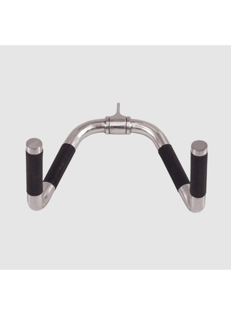 TKO Multi-Exercise Chrome Bar | Cable Machine Attachment for Strength Training & Gym Workouts
