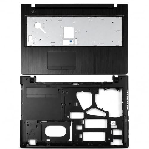 Swiztek Palmrest Touchpad Upper Case & Bottom Lower Case Base for Lenovo G50 Z50 Series G50-80 G50-70 G50-45 G50-30 Z50-70 Z50-75 (Black) - Image 1