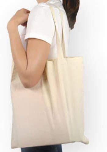 BDWEAVES BD WEAVES Cotton Tote Bag Pack of 4 | Reusable Eco-Friendly Shopping Bags | Plain Minimal Design, Durable & Lightweight Grocery Tote (White, Unisex) - Image 3
