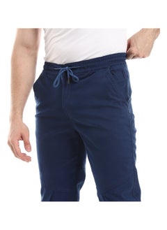 Andora Elastic Waist With Drawstring Pants_Navy Blue  - Image 5