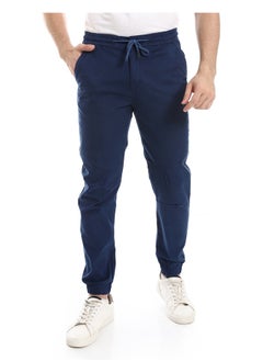 Andora Elastic Waist With Drawstring Pants_Navy Blue  - Image 2