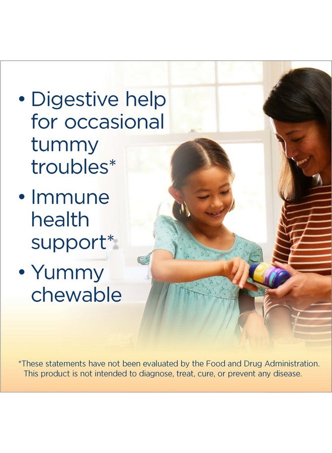 Renew Life Kids Probiotic Gummies, Supports Digestive & Immune Health, Prebiotics & Probiotics, Raspberry, 30 Gummies - Image 3