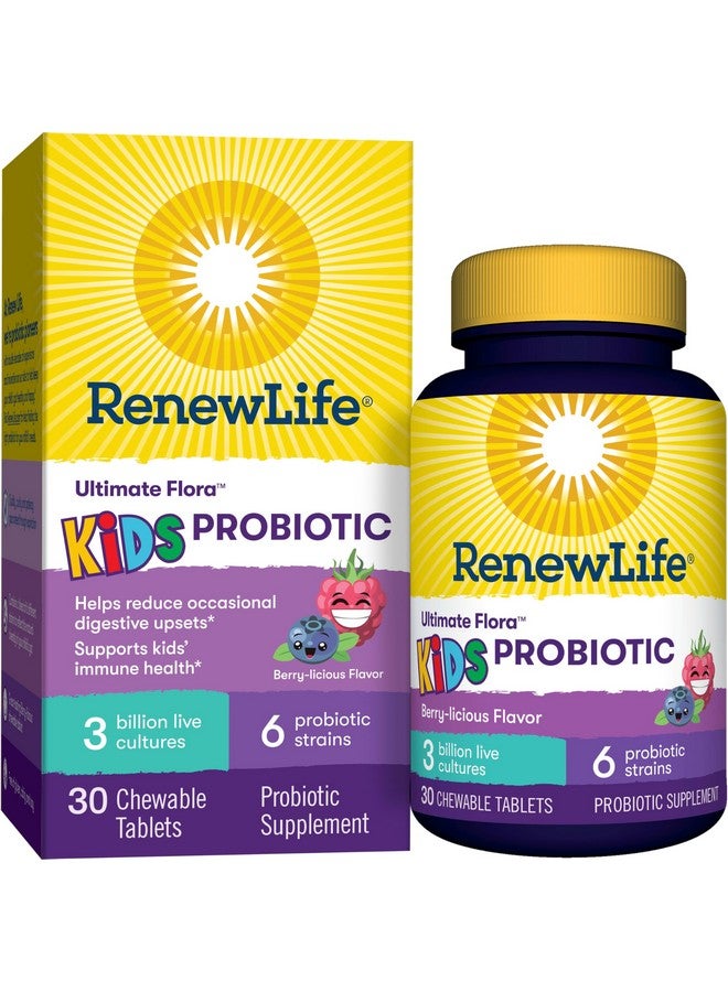 Renew Life Kids Probiotic Gummies, Supports Digestive & Immune Health, Prebiotics & Probiotics, Raspberry, 30 Gummies - Image 1