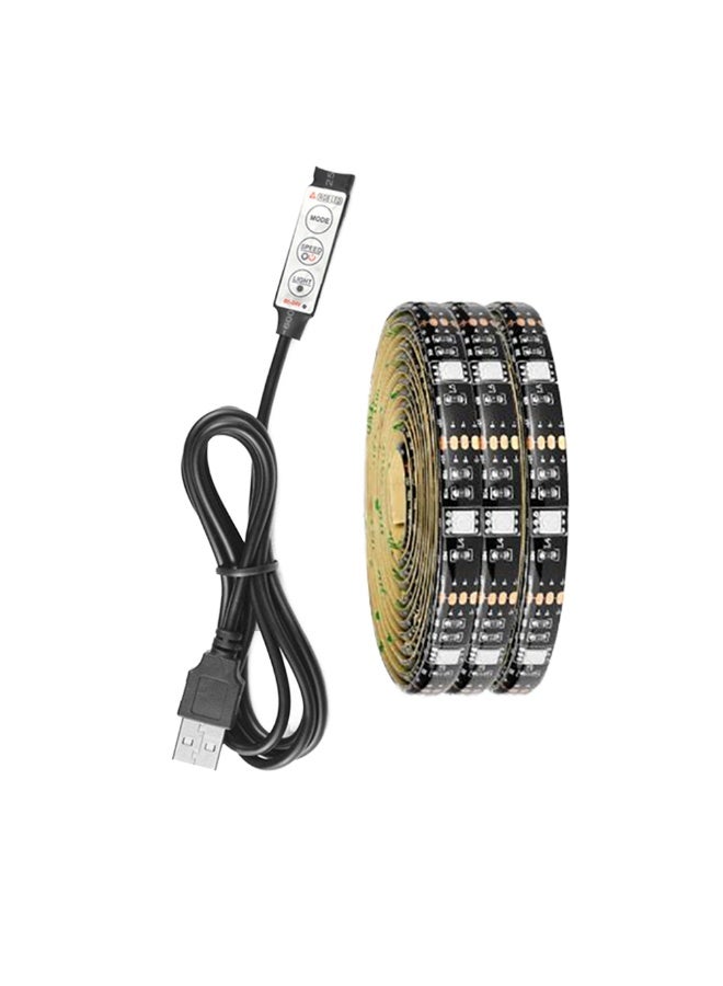 شريط ليد 5 متر  usb  RGB 5V 5050 LED  IP65 مقاوم للماء أضواء خارجية إضاءة داخلية إضاءة خلفية لتلفزيون متعدد الالوان - Image 1