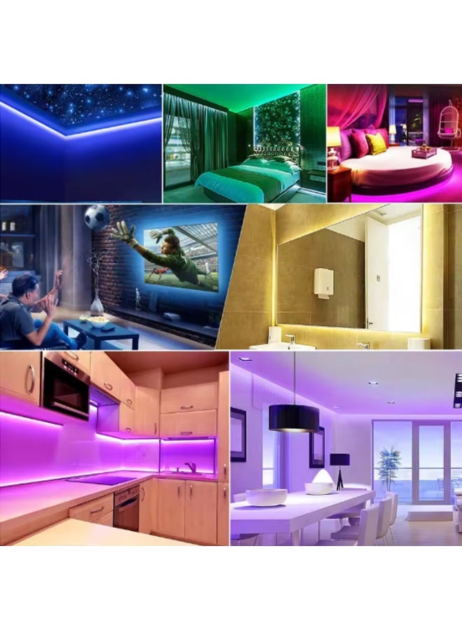 شريط ليد 5 متر  usb  RGB 5V 5050 LED  IP65 مقاوم للماء أضواء خارجية إضاءة داخلية إضاءة خلفية لتلفزيون متعدد الالوان - Image 3
