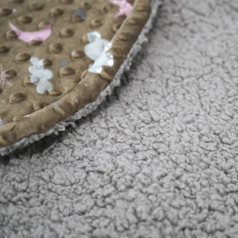 Florida Florida All Season Hooded Baby Blanket Swaddler Wrapper Flannel Soft and Comfortable for New Born Baby Girls and Boys-Wrap Brown - Image 4