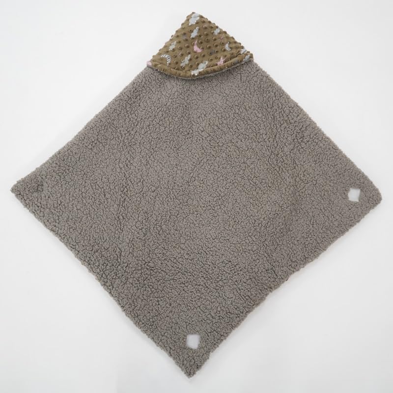 Florida Florida All Season Hooded Baby Blanket Swaddler Wrapper Flannel Soft and Comfortable for New Born Baby Girls and Boys-Wrap Brown - Image 3
