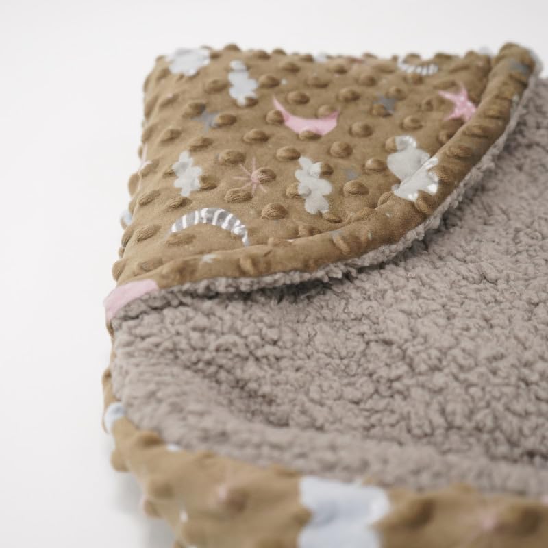 Florida Florida All Season Hooded Baby Blanket Swaddler Wrapper Flannel Soft and Comfortable for New Born Baby Girls and Boys-Wrap Brown - Image 2
