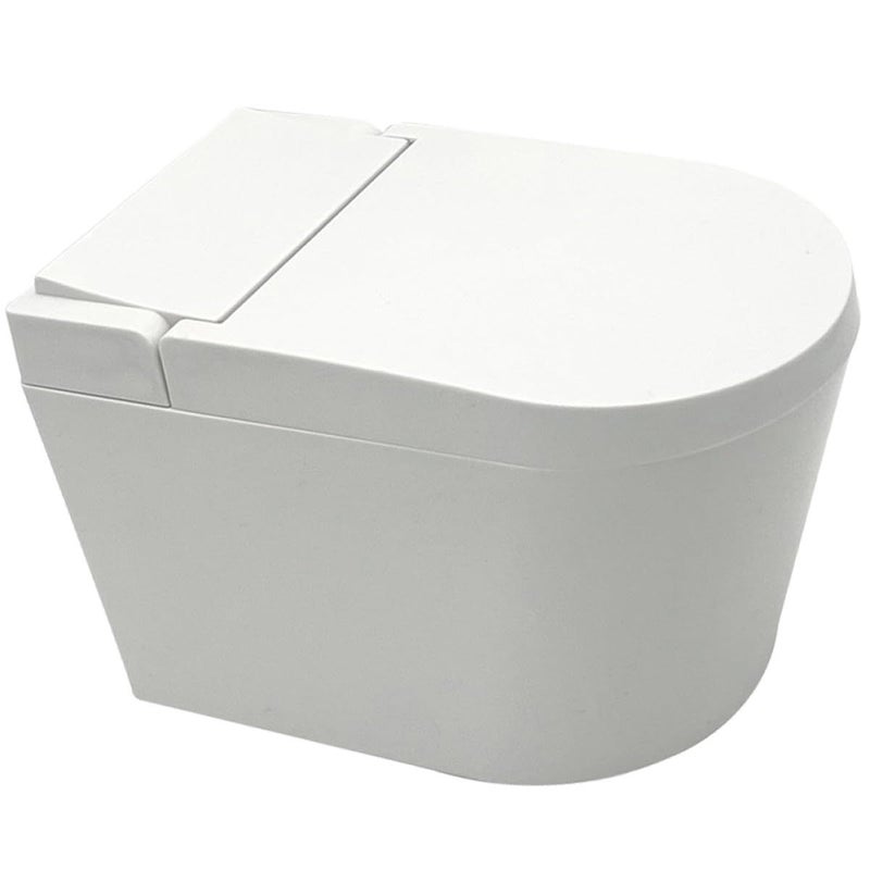 Wall Mounted Toilet Shaped Ashtray With Lid Windproof Mini Indoor Ash Can For Bathroom - Image 2
